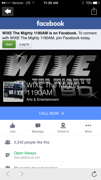 Screenshot #1 pour WIXE The Mighty 1190 AM