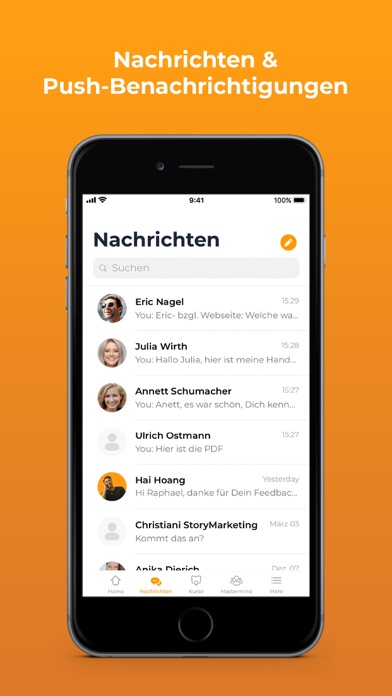 Christiani Mentoring Screenshot