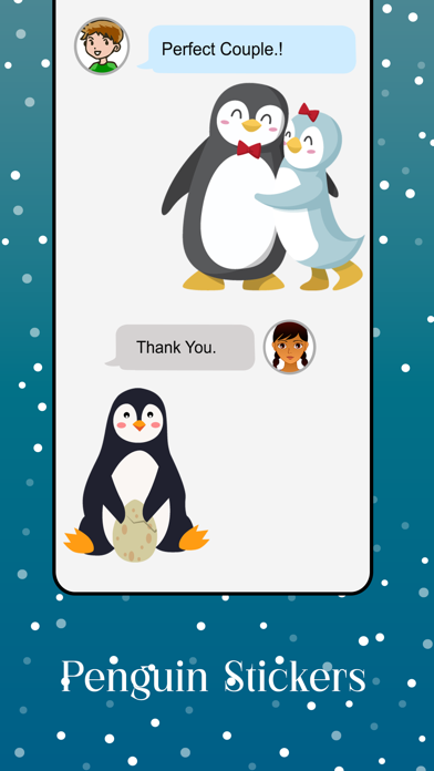 Penguin Sticker for iMessage Screenshot