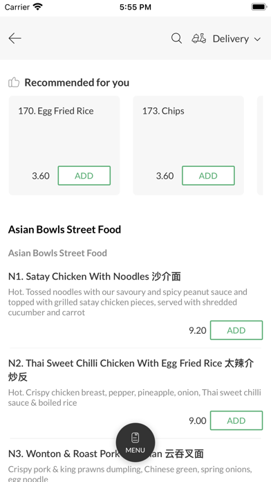 Asian Bowls Saltash Screenshot