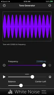 tone generator: audio sound hz iphone screenshot 3