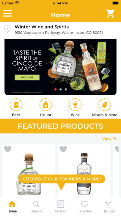 Winter Wine and Spirits Screenshot