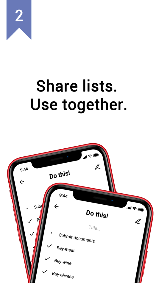 #2. Simple to-do & grocery list (iOS) Podle: Dmitrii Rozanov