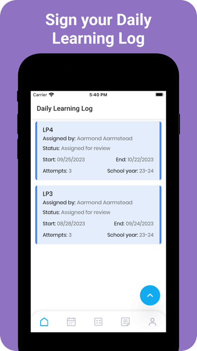 Learn4Life Student App Screenshot