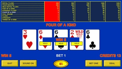 Deuces Wild Poker - Casino Screenshot