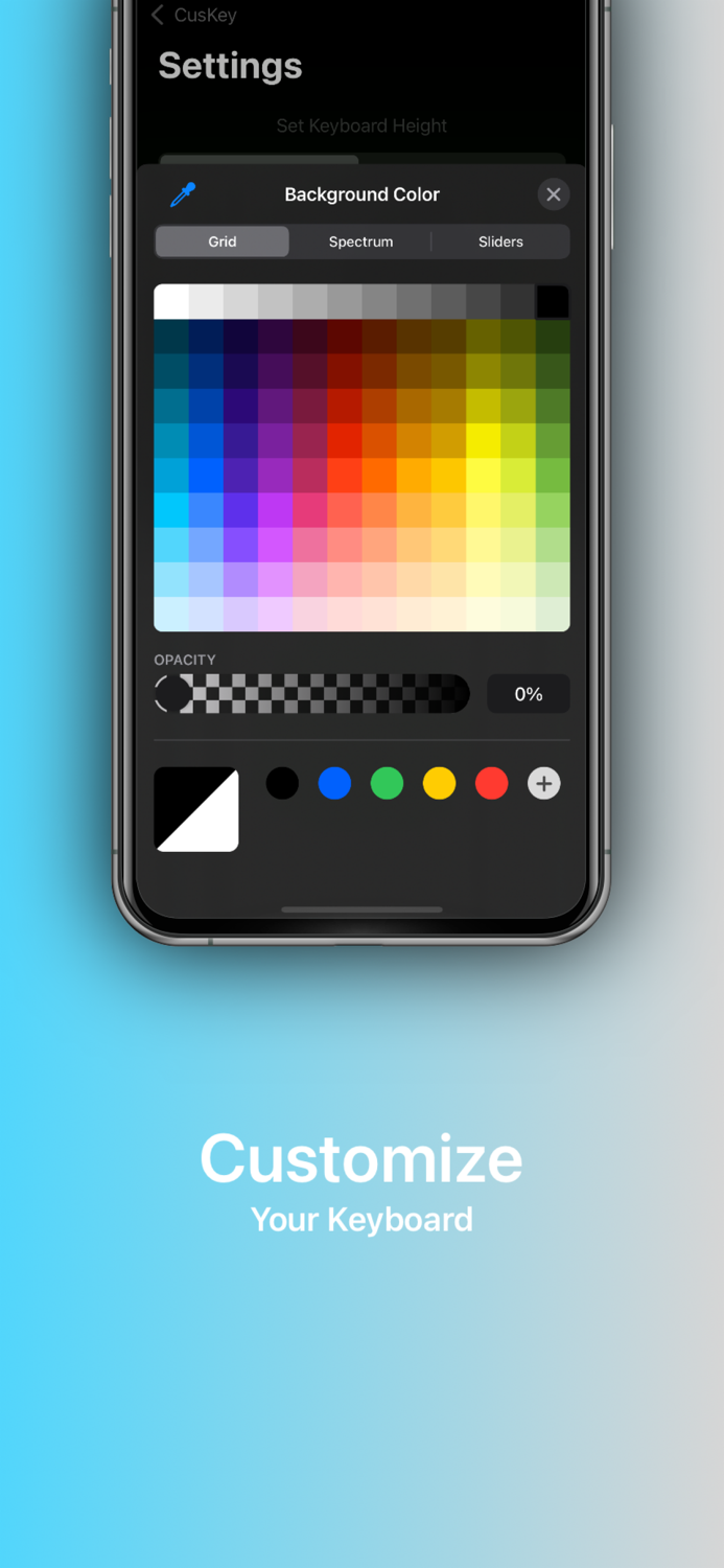 CusKey Customizable Keyboard