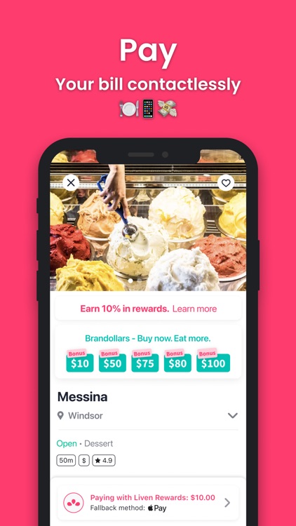 Liven - Eat, Pay & Earn food screenshot-5