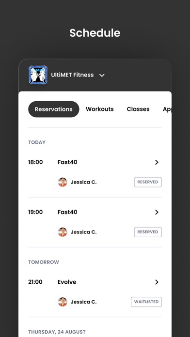 UltiMET Fitness Screenshot