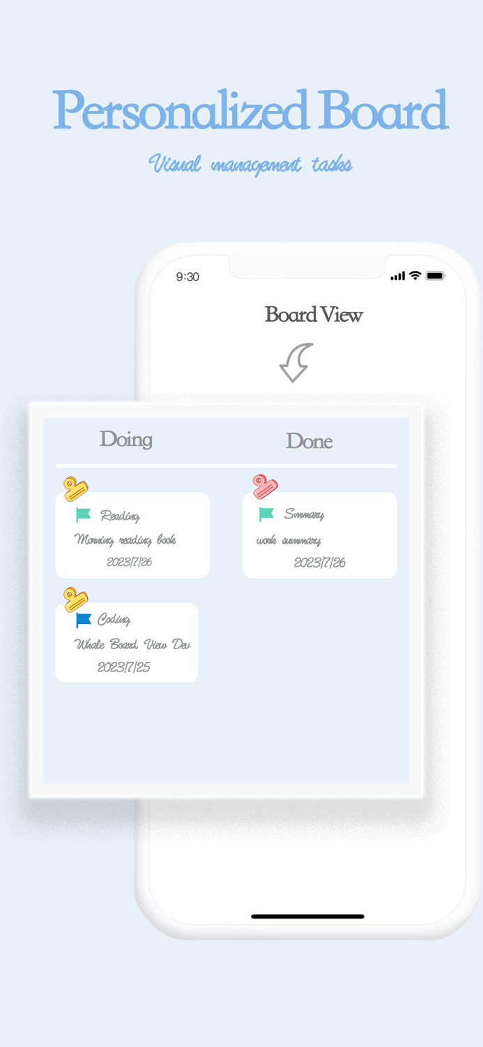 Whale Task Board、Todo List