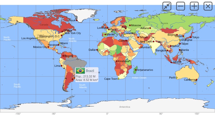 World atlas & map MxGeo Pro