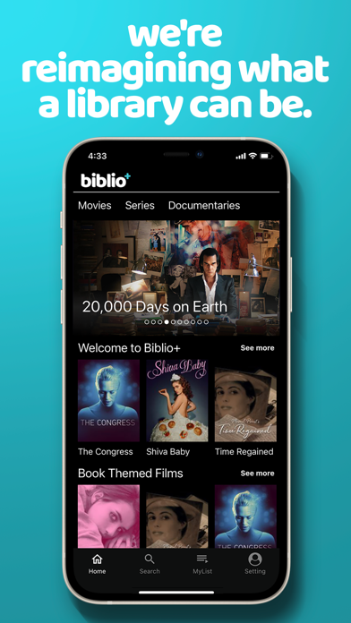 biblio+: Watch Movies & TV Screenshot