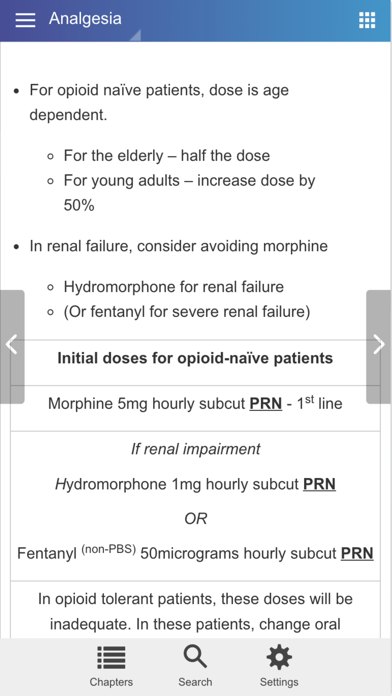 Palliative Medicine Pocketbook Screenshot