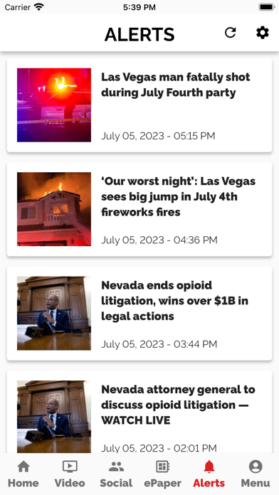 Las Vegas Review-Journal Screenshot