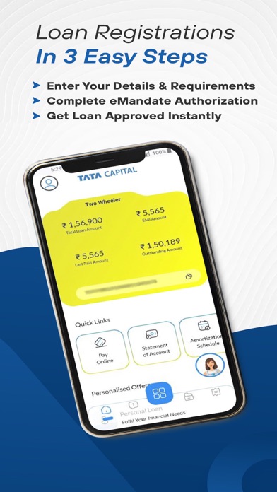 TATA Capital Loan & Wealth App Screenshot