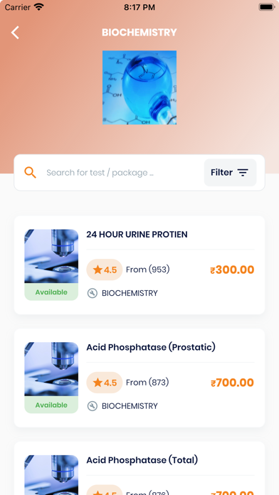 Pathology Lab App Screenshot
