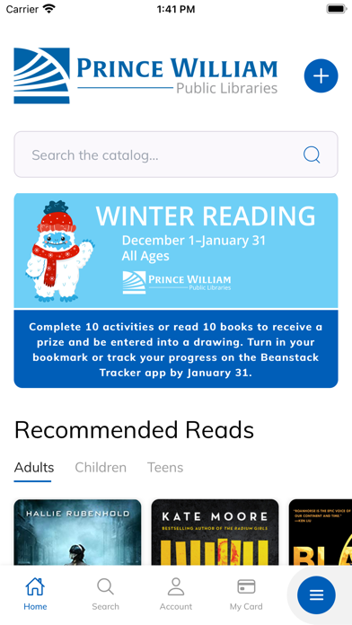 Prince William Public Library Screenshot