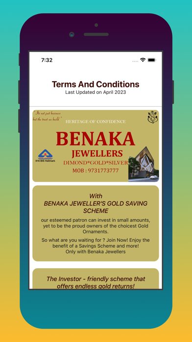Benaka Jewellers Screenshot