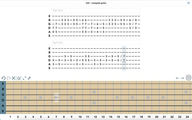 ‎Guitar Tab Maker Screenshot