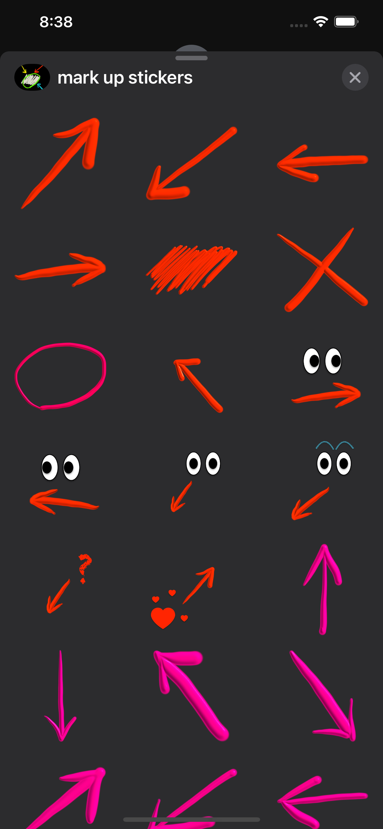 mark up stickers!