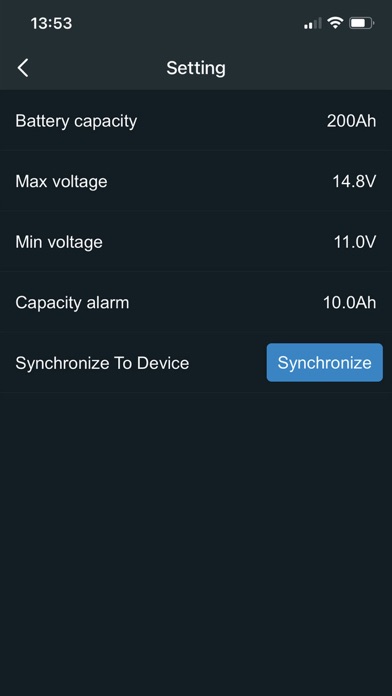 DC Battery Monitor Screenshot