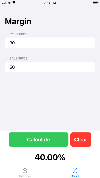Screenshot #3 pour Easy Margin Calculator
