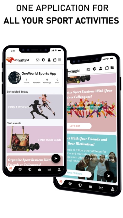 OneWorld Sports App Screenshot