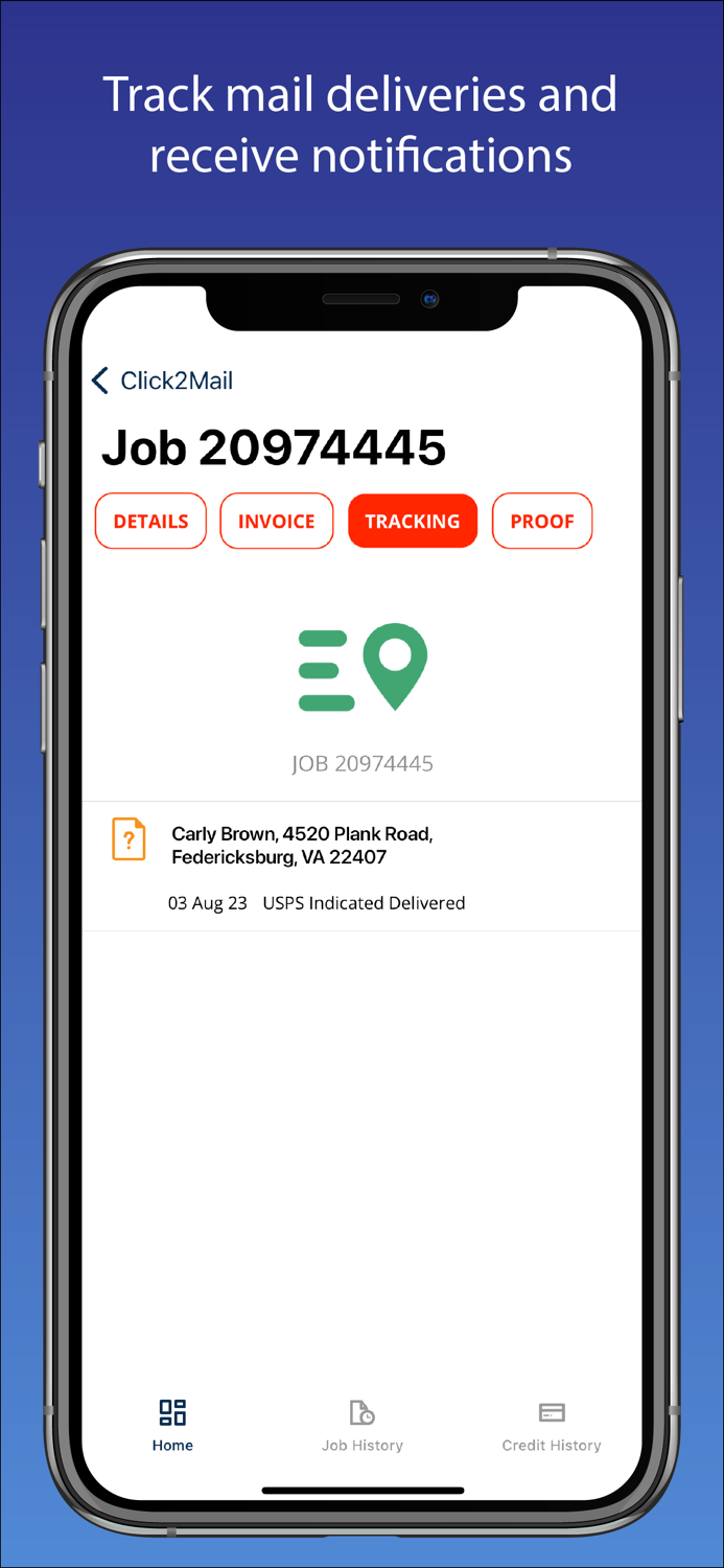 Click2Mail Dashboard