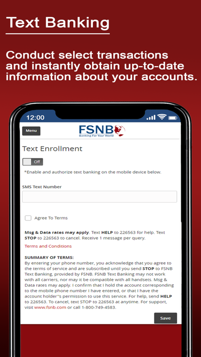 FSNB Mobile Banking Screenshot