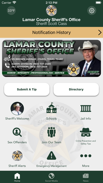 Lamar County Sheriff TX Screenshot 1 - AppWisp.com Lamar County Sheriff TX Screenshot 1 - AppWisp.com