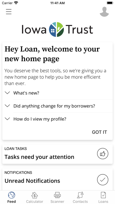Iowa Trust Mortgage Screenshot