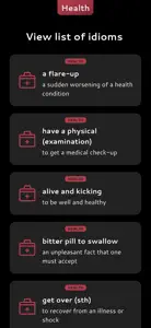 English Health Idioms screenshot #1 for iPhone