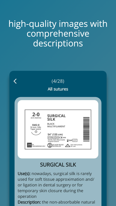 Surgical Suture Material Screenshot