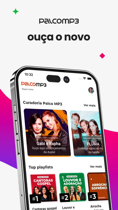 Screenshot #1 pour Palco MP3: Músicas e podcasts