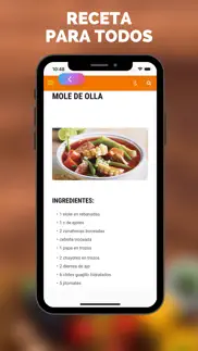 recetas de comidas mexicanas iphone screenshot 2