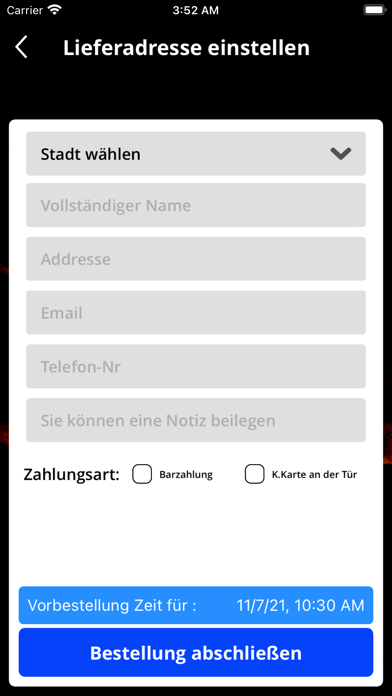 Biberister Pizza Kurier Screenshot