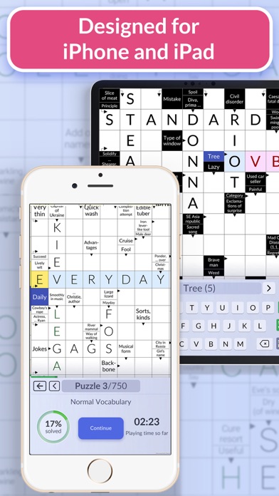 Pure Crosswords: Daily Puzzles Screenshot