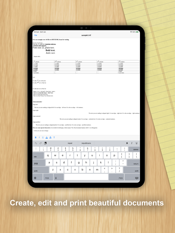 Screenshot #4 pour TextEditor : Rich Text Editor