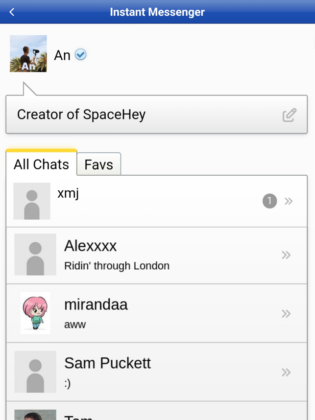 ‎SpaceHey Mobile Screenshot