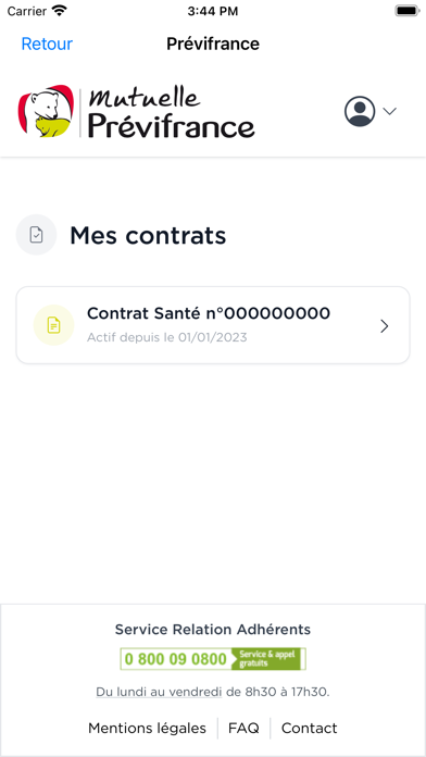 Prévifrance Screenshot