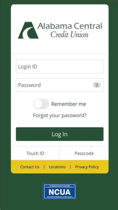 Alabama Central Credit Union Screenshot