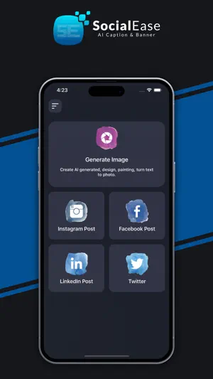 SocialEase:AI Caption & Banner screenshot 2