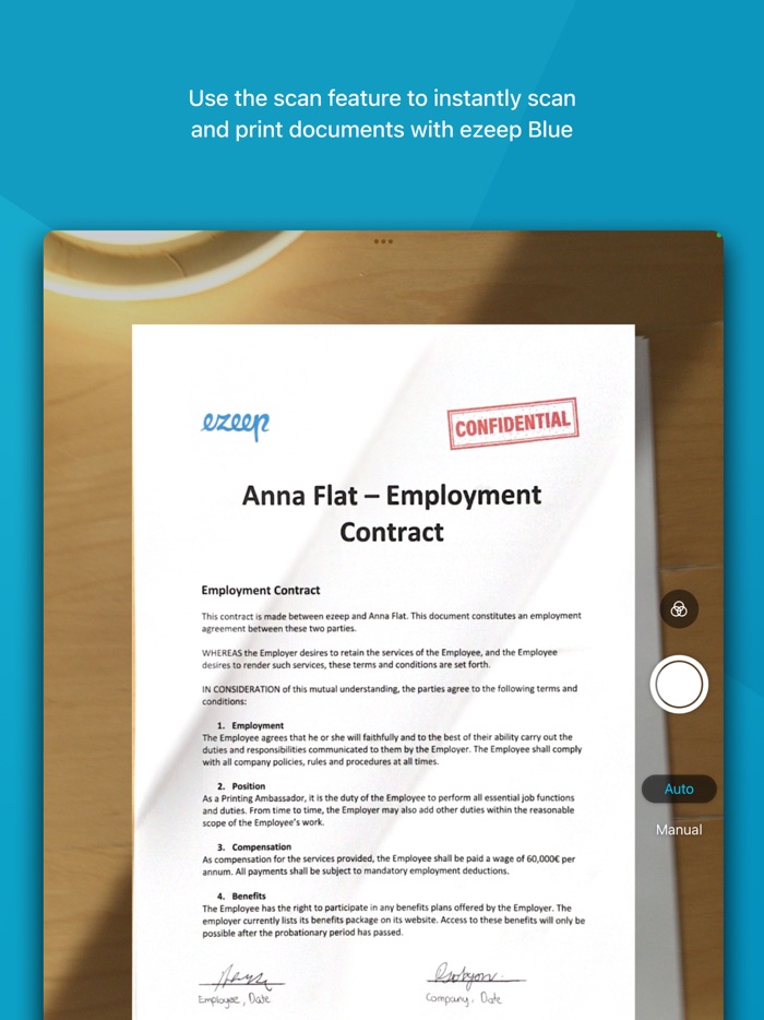 ezeep Blue printer app