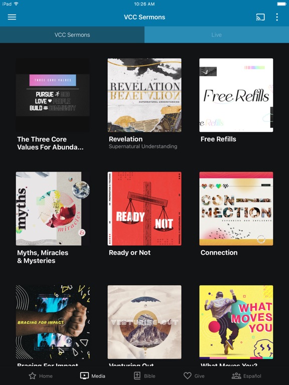 Valley Christian Center iPad screenshot 2 - Education app