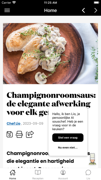 Culinaire Ambiance Lio Screenshot