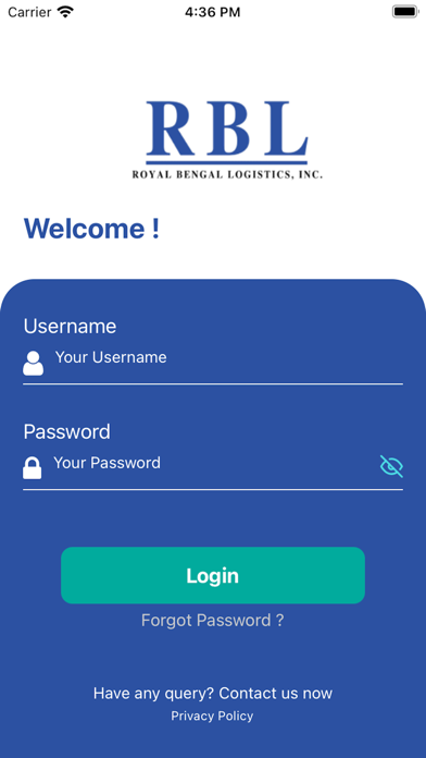 Royal Bengal Logistics - RBL Screenshot