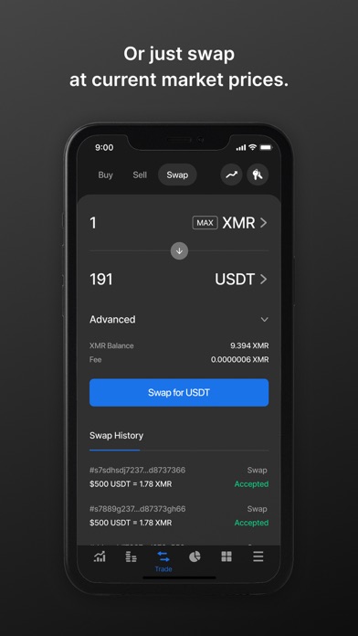 Incognito crypto wallet Screenshot