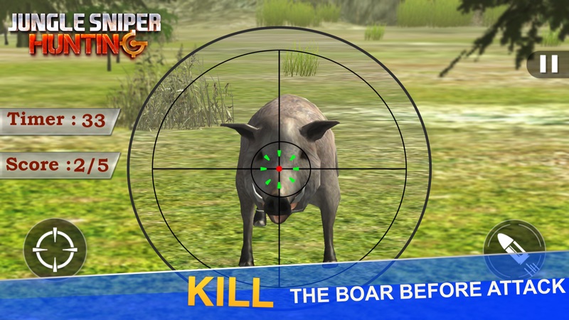 Jungle Sniper Hunting Game screenshot 6