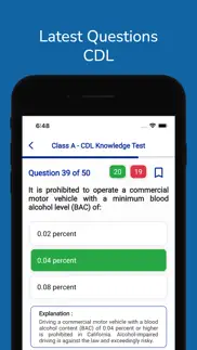 cdl permit practice test prep iphone screenshot 1