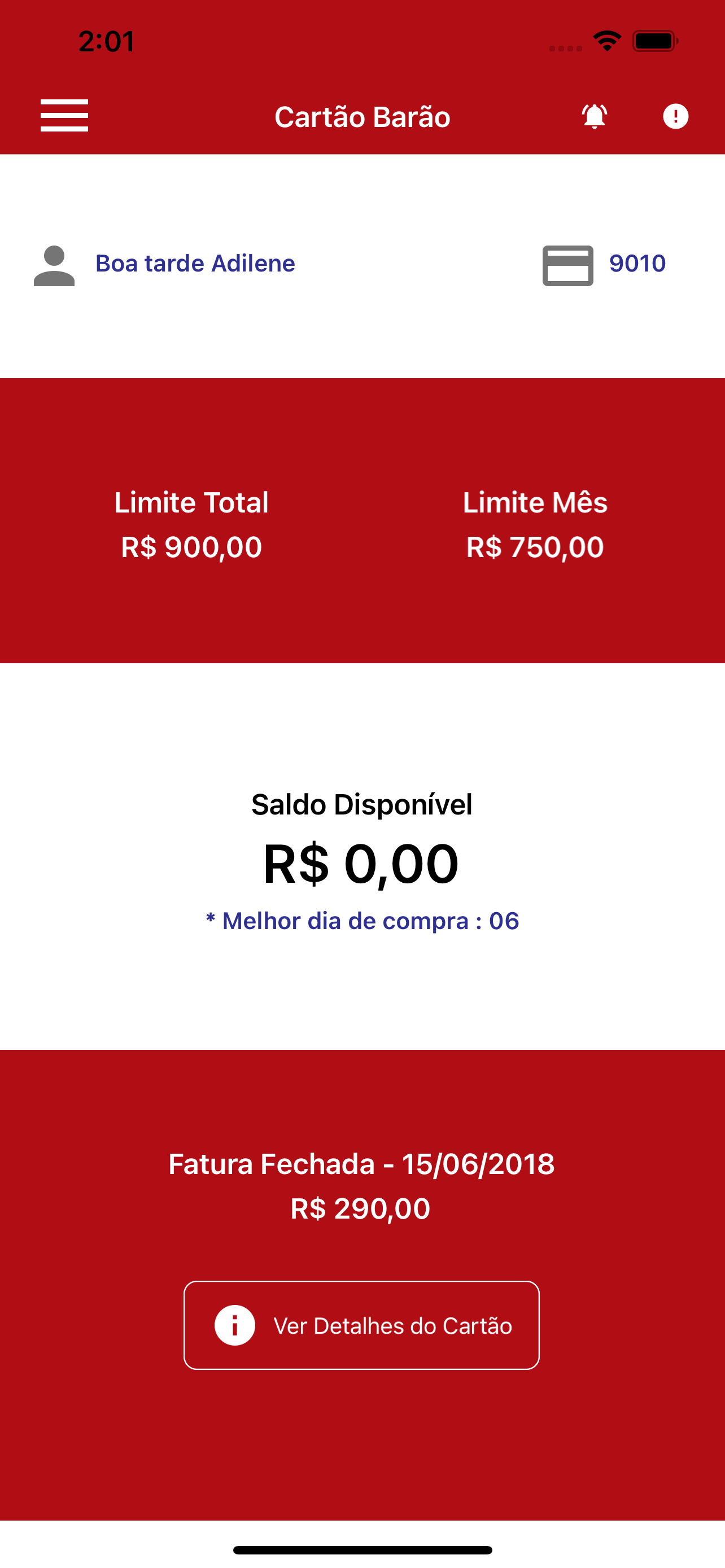 Cartão Barão