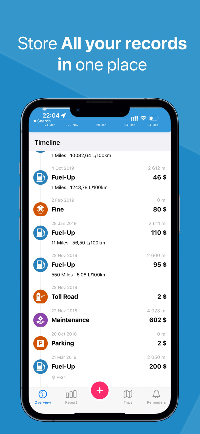 CarScope Car Management and MPG